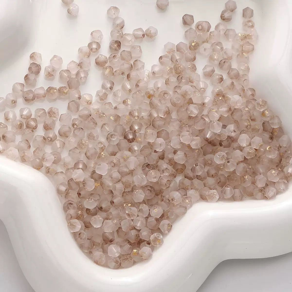 Coffee frosted cream diamond beads for handmade bracelet designs