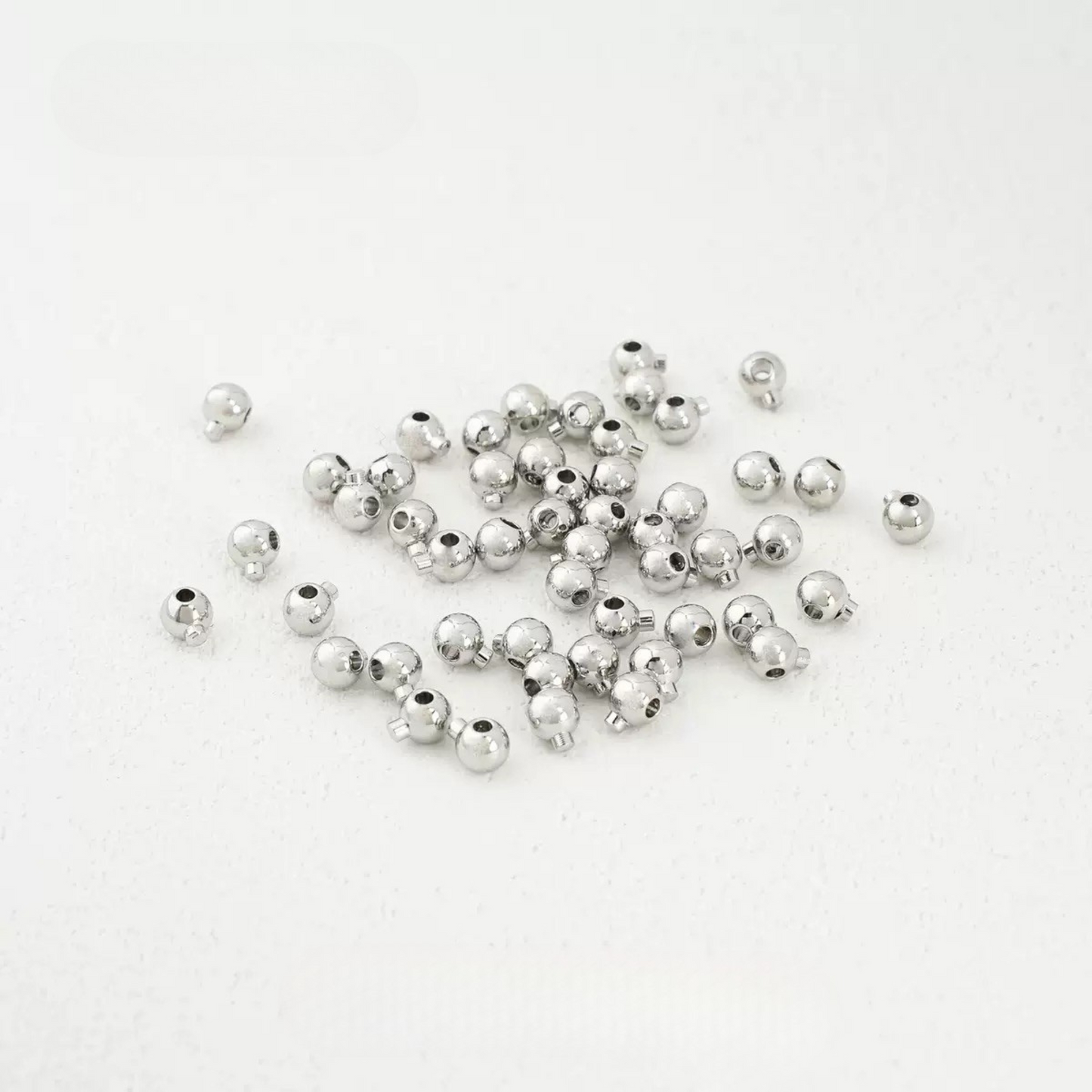 Steel color lollipop connector for DIY bracelet