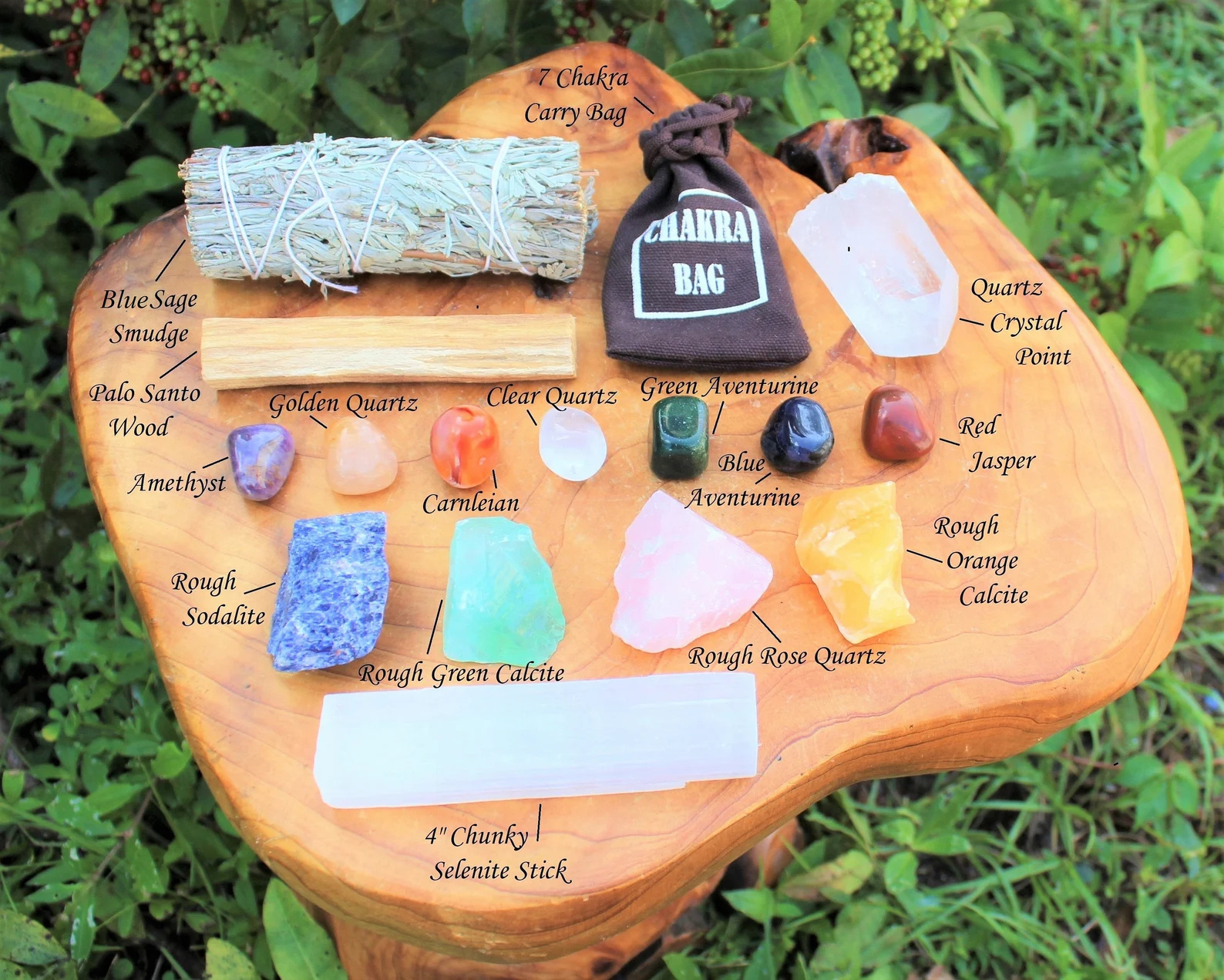 Full item list of healing crystal kit