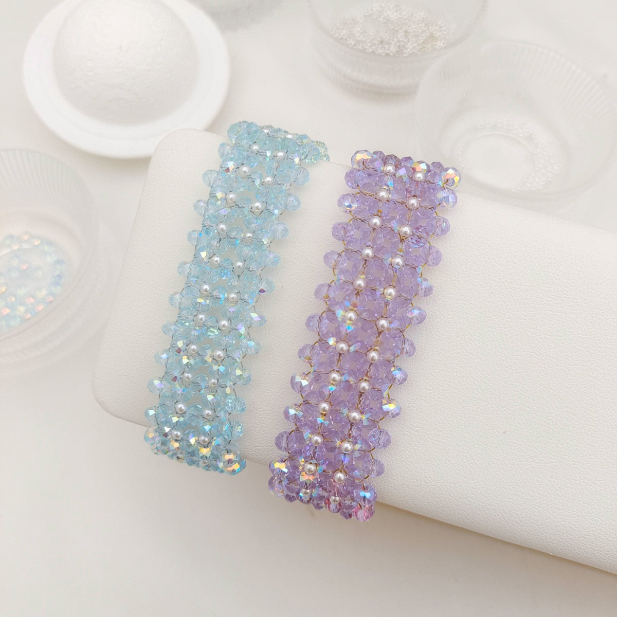 diy crystal rondelle bracelet making kit