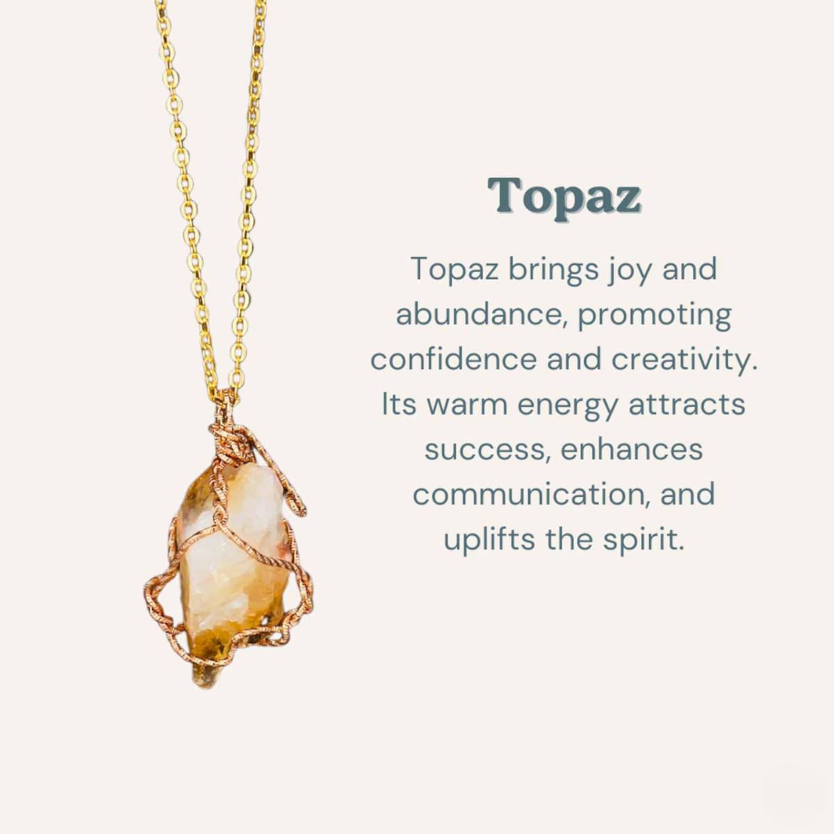 topaz necklace